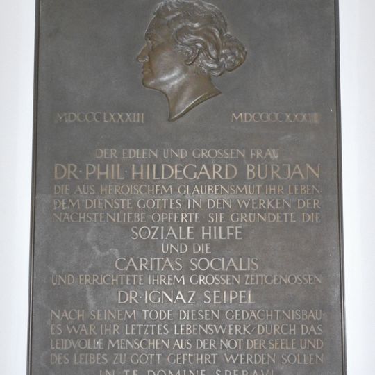 Gedenktafel Hildegard Burjan