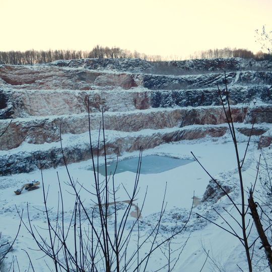 Limestone quarry in Černý Důl