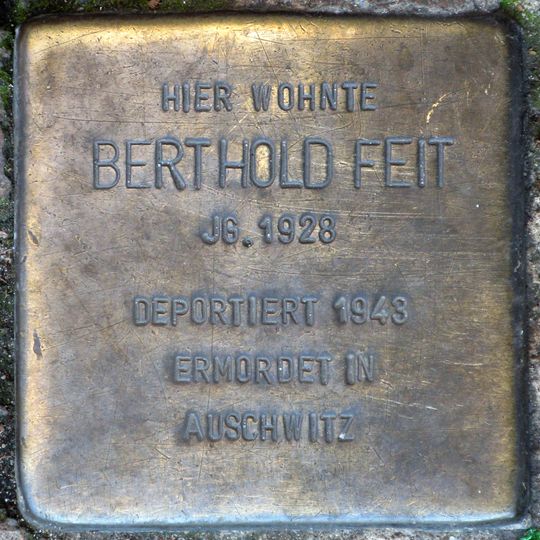 Stolperstein dedicated to Berthold Feit