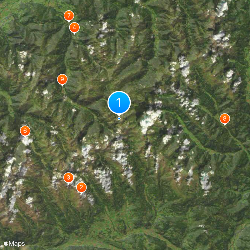 Northern Limestone Alps Map