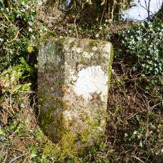 Parish Boundary Stone 200 Metres To East Of Felldown Head