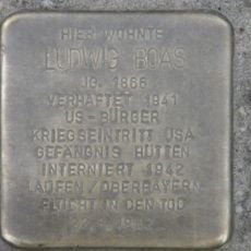 Stolperstein dedicated to Ludwig Boas