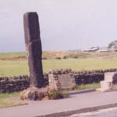 Milestone, Victoria Avenue; TI north of tunnel under L&B airport runway
