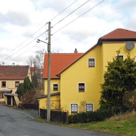 Korbbogenportal im Inneren eines Wohnhauses Hauptstraße 22