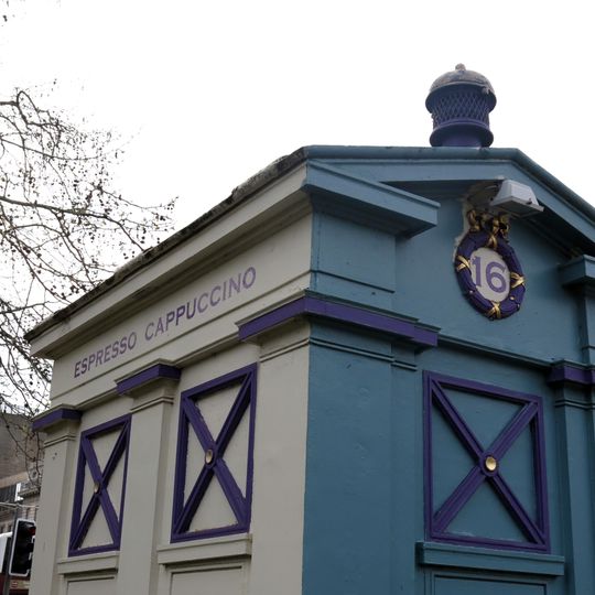 Edinburgh, West Princes Street Gardens, Police Call Box