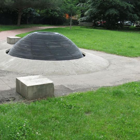 Kašna v parku v Puškinově ulici v Chomutově