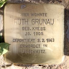 Stolperstein dedicated to Ruth Grunau