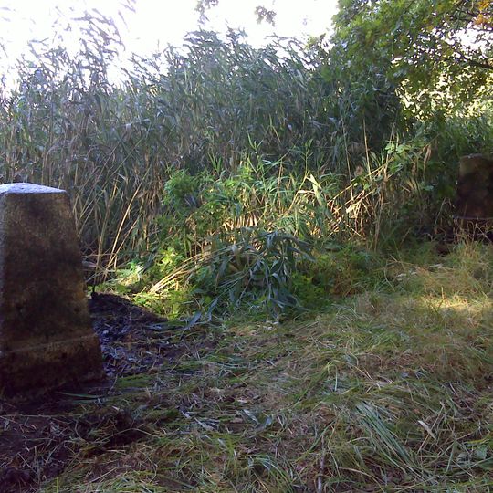 Sächsisch-Preußischer Grenzstein: Pilarpaar Nr. 92