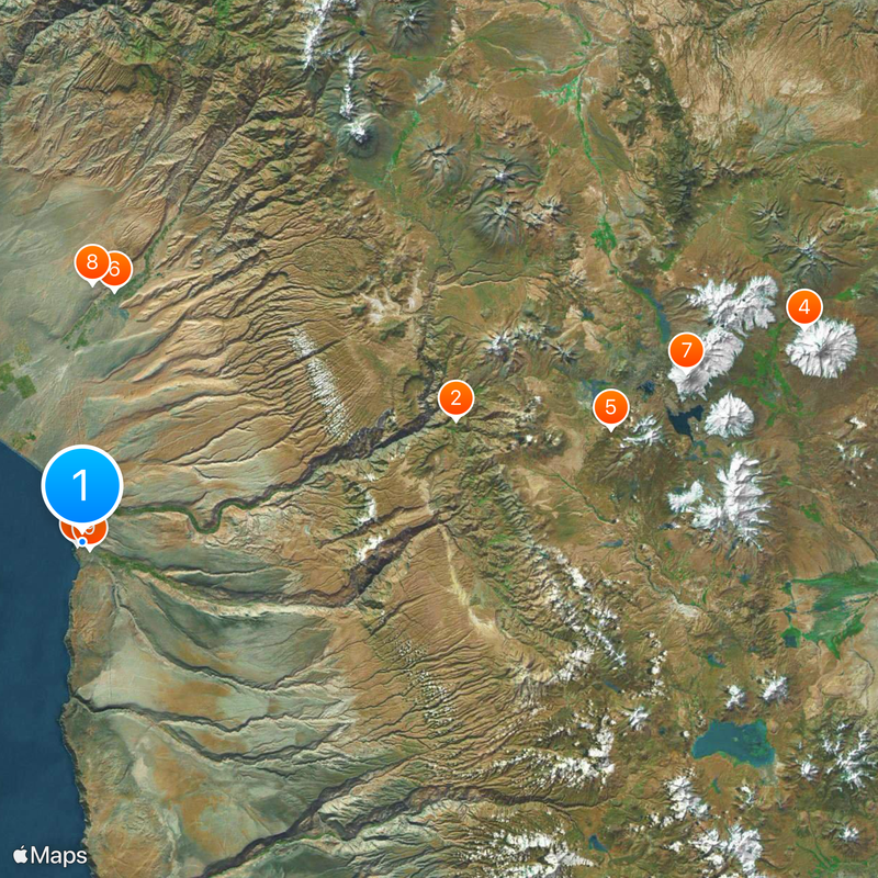 Arica y Parinacota Mapa