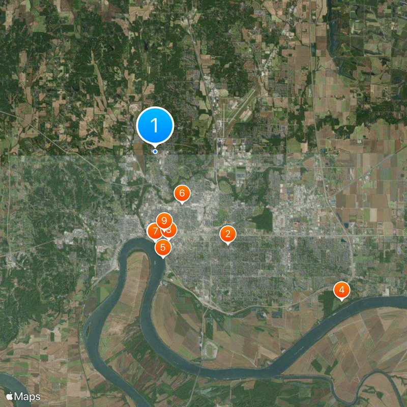 Condado de Vanderburgh Mapa