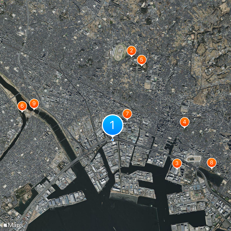 Futamatashimmachi Station Map