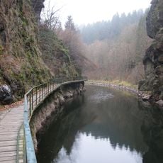 Gallery footbridge at Riegrova stezka