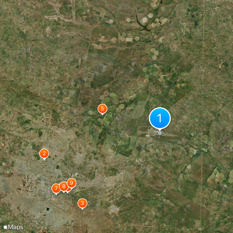 Kenneth Kaunda International Airport Map