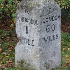 Milestone, Stukeley Road, by "Dunelm"