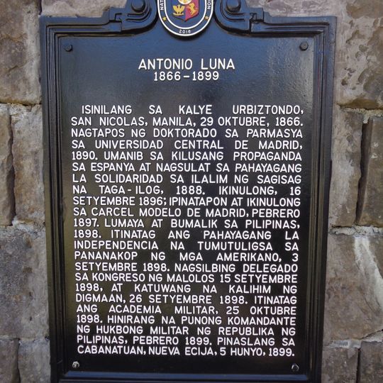 Antonio Luna historical marker