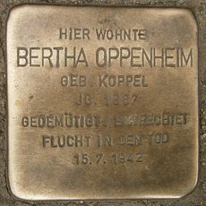 Stolperstein dedicated to Bertha Oppenheim