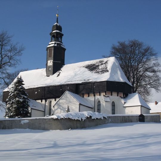 Sachgesamtheit Wehrkirche und Kirchhof Dörnthal, mit folgenden Einzeldenkmalen: Kirche , Einfriedung und Torhaus sowie Denkmal für die Gefallenen des 1. Weltkrieges und mit folgenden Sachg