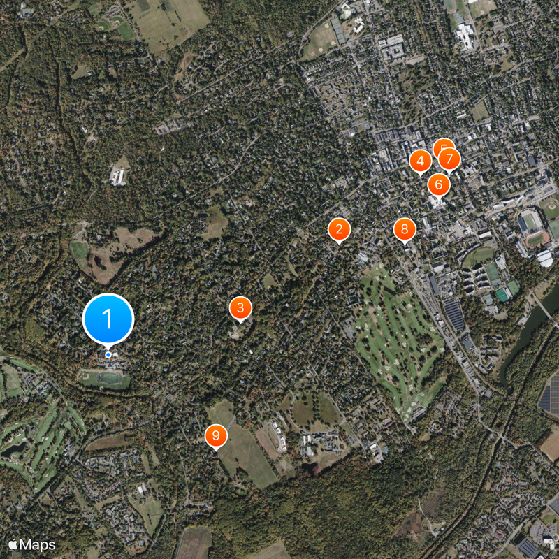Hun School of Princeton Map