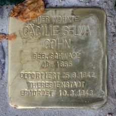 Stolperstein dedicated to Cäcilie Selma Cohn