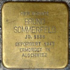 Stolperstein dedicated to Bruno Sommerfeld