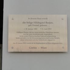 Hildegard Burjan Gedenktafel