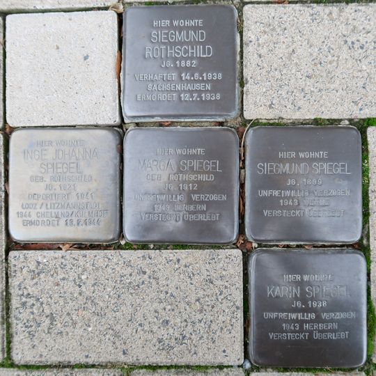 Stolperstein en memoria de Siegmund Rothschild