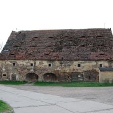 Old granary in Bystrzyca, Lwówek Śląski County