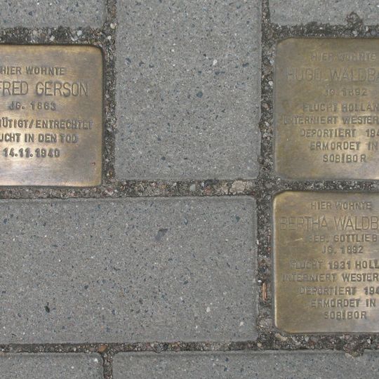 Stolperstein en memoria de Alfred Gerson