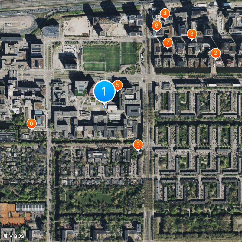 Vrije Universiteit Amsterdam Map