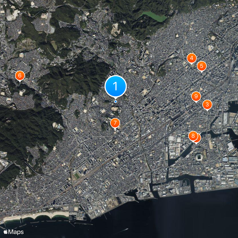 Nagata High School Map