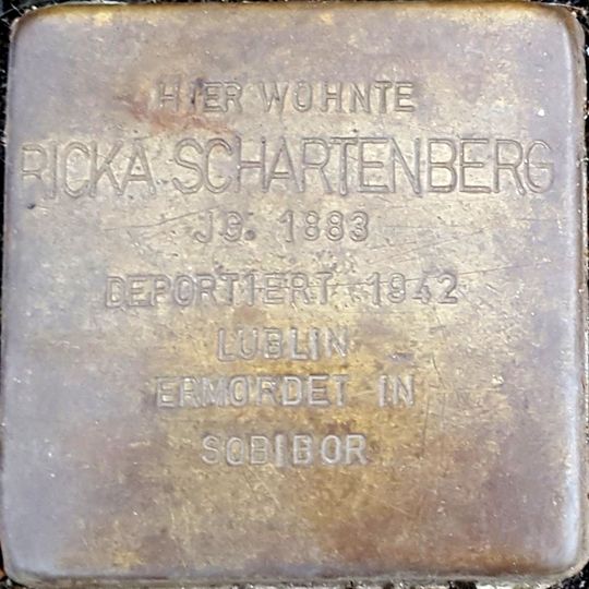Stolperstein en memoria de Ricka Schartenberg