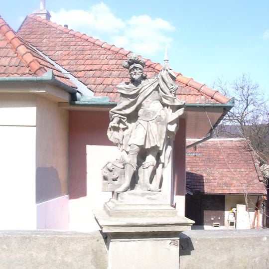 Sochy sv. Floriána a sv. Vendelína na mostě