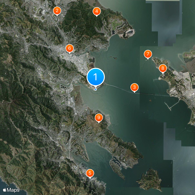 San Quentin State Prison Kaart