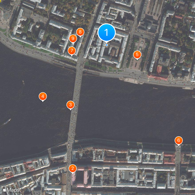 Mikhailovskaya Military Artillery Academy Map