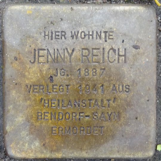 Stolperstein en memoria de Jenny Reich