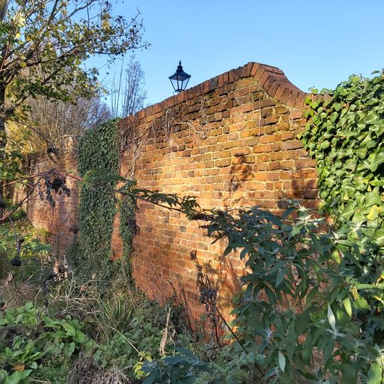 East Garden Wall To Ivy House, Facing On To Car Park