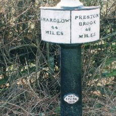 Trent And Mersey Canal Milepost At Sj 9368 2953