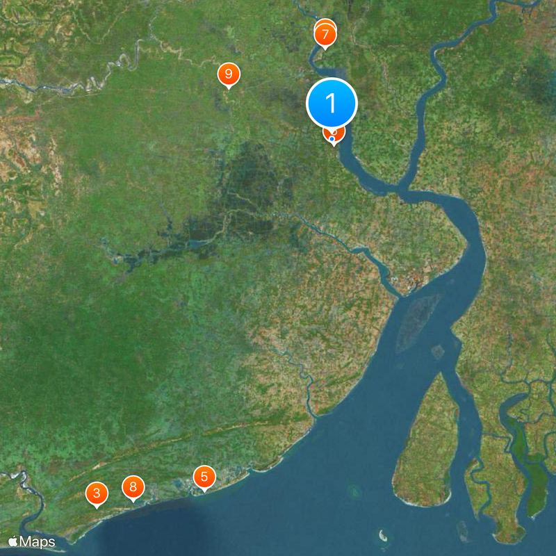 Purba Medinipur district Mapa