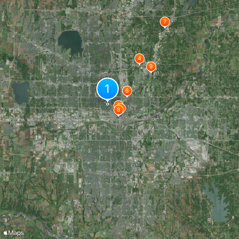 Oklahoma City Kaart