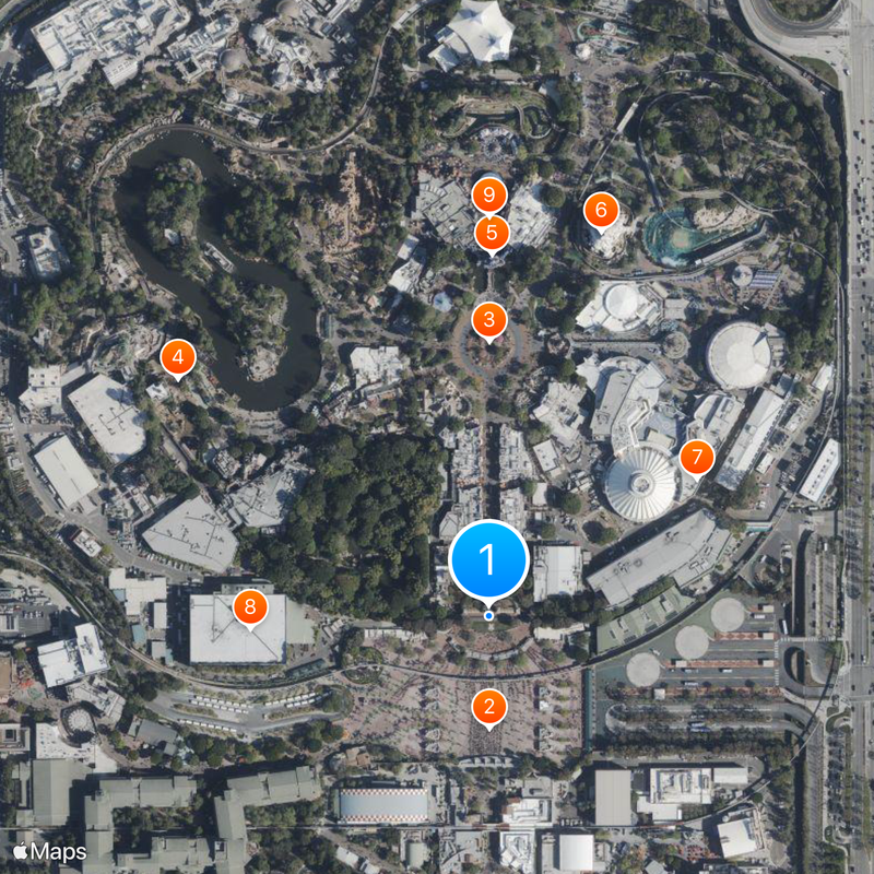 Disneyland Railroad Carte