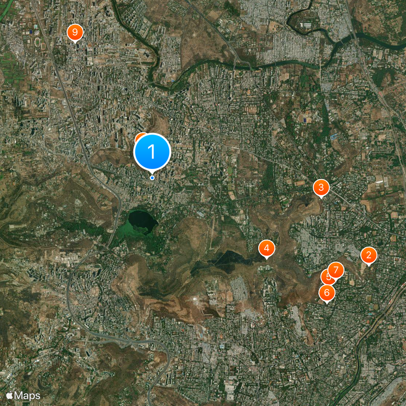 National Institute of Virology Map