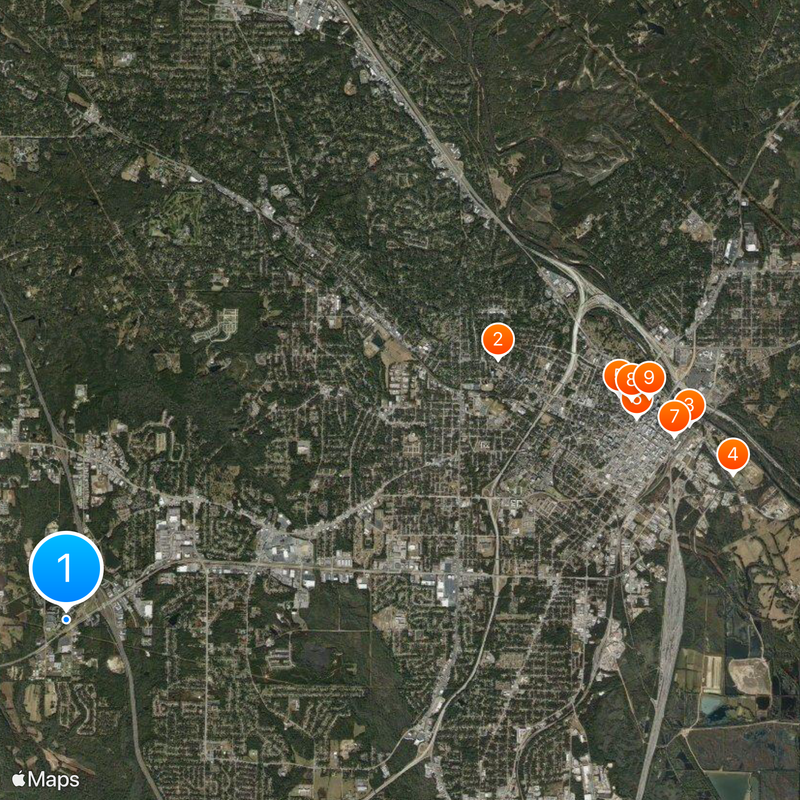 Middle Georgia State University Map
