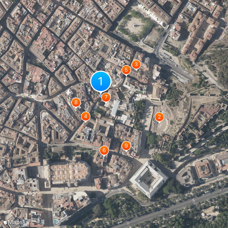 Museo Picasso Málaga Mappa