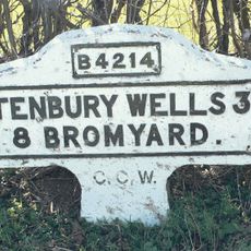 Milestone, N of Nineveh; across road 15 yds from cottage