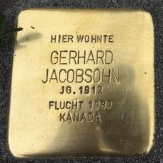 Stolperstein dedicated to Gerhard Jacobsohn