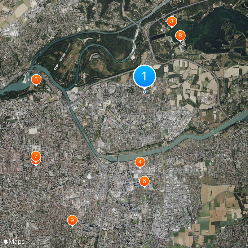 Vaulx-en-Velin Carte