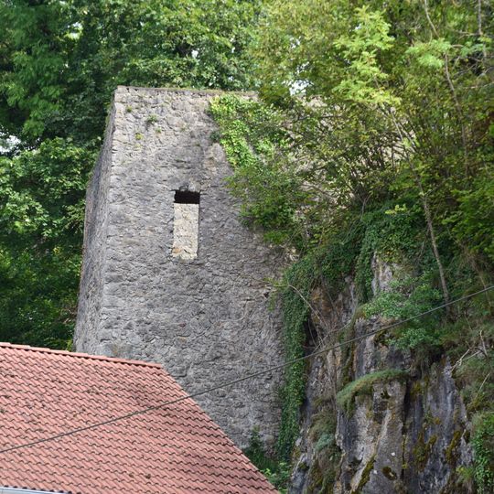 Sogenannter Hungerturm, Teil der Burgbefestigung und Verbindung zur Marktbefestigung
