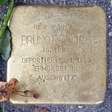 Stolperstein dedicated to Bruno Redlich
