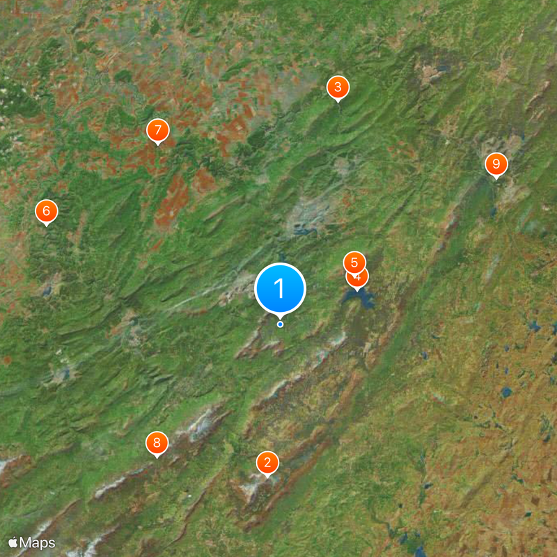 Zyuratkul National Park Mappa