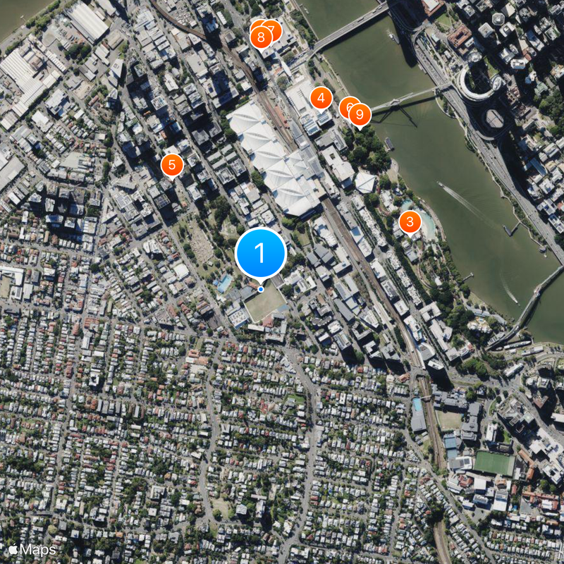 Brisbane State High School Map